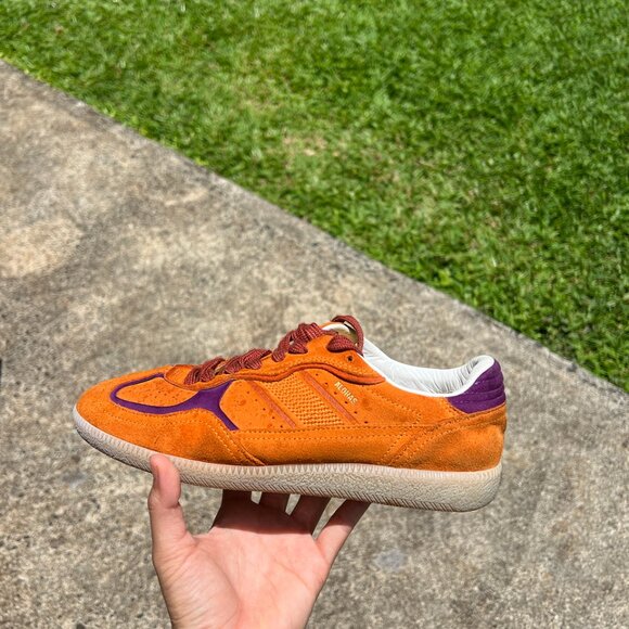 ALOHAS Tb. 490 Orange Rife Leather Sneakers (Size 37/6.5-7) - Picture 6 of 9